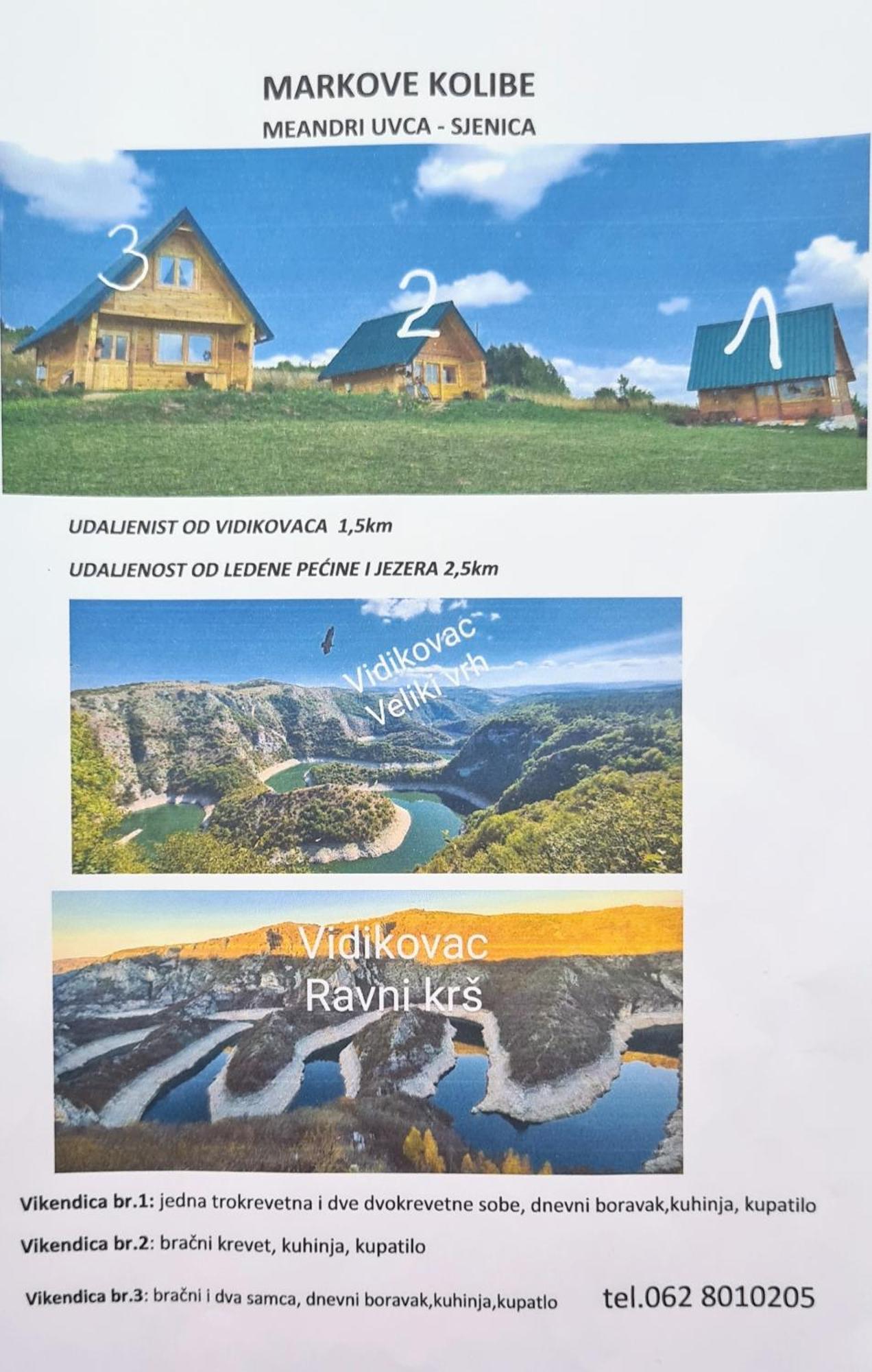 Markove Kolibe 3, Uvac Sjenica Kamer foto